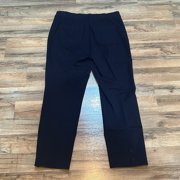 SPANX POLISHED ANKLE SLIM PANTS WOMEN NAVY Sz XL TALL NEW - Picture 2 of 10